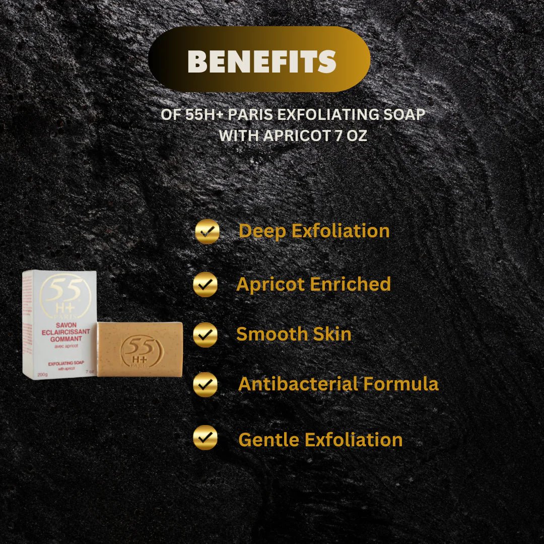 55H+ Paris Apricot Beauty Soap 7 oz - OUMY