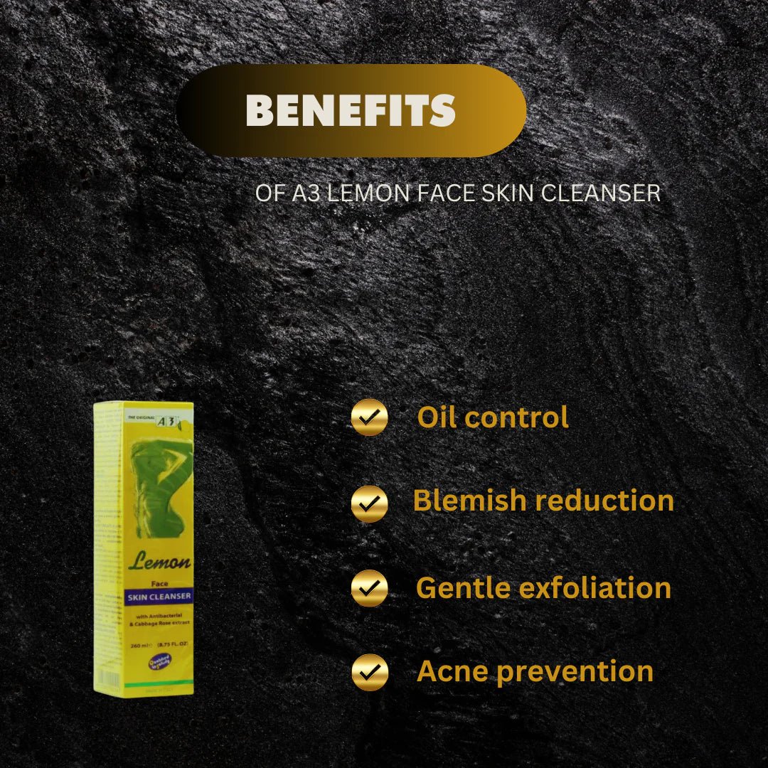A3 Lemon Face Skin Cleanser 260ml - OUMY
