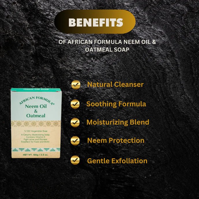 African Formula Neem & Oatmeal Soap 3.5 oz / 100g - OUMY