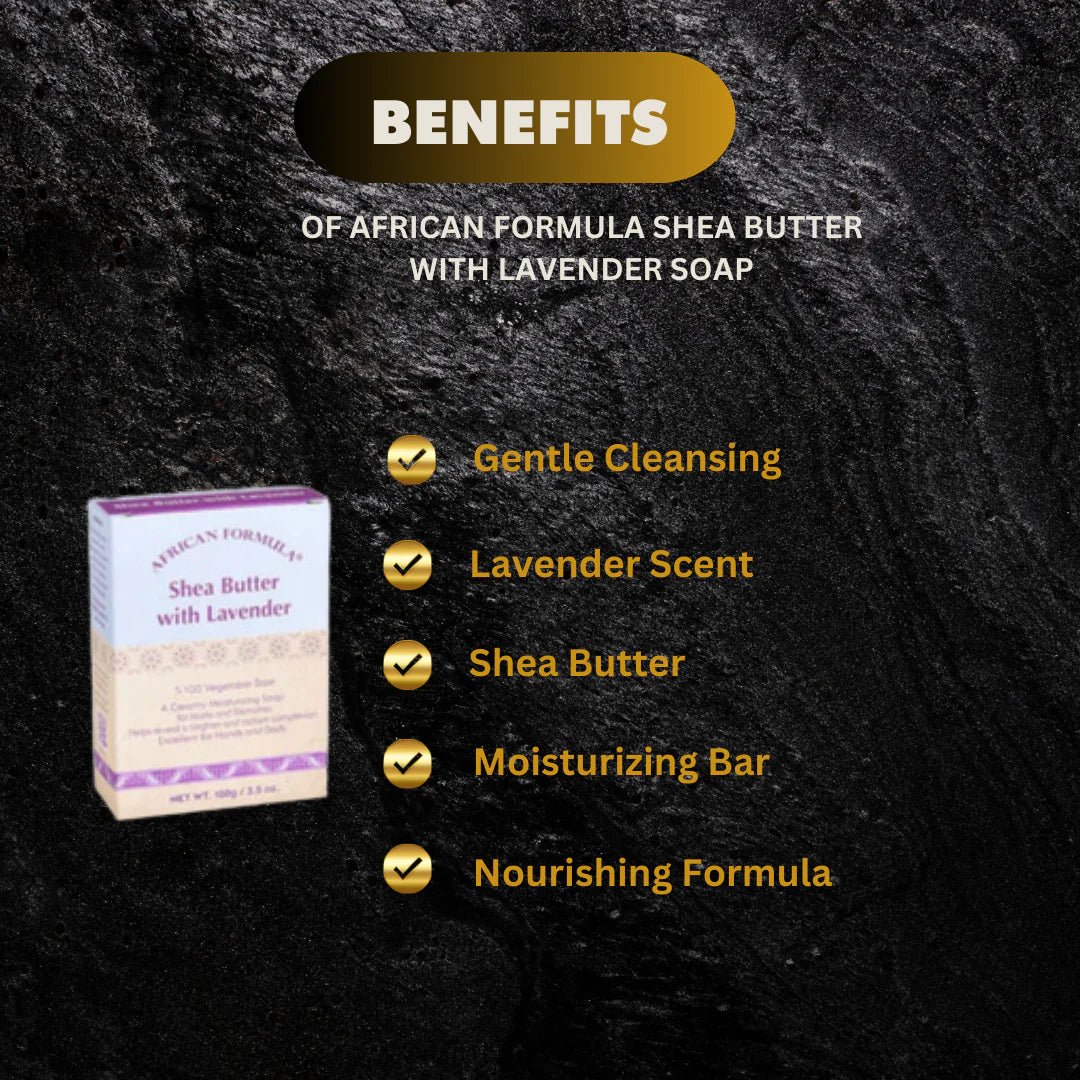 African Formula Shea Butter with Lavender Soap 3.5 oz - OUMY