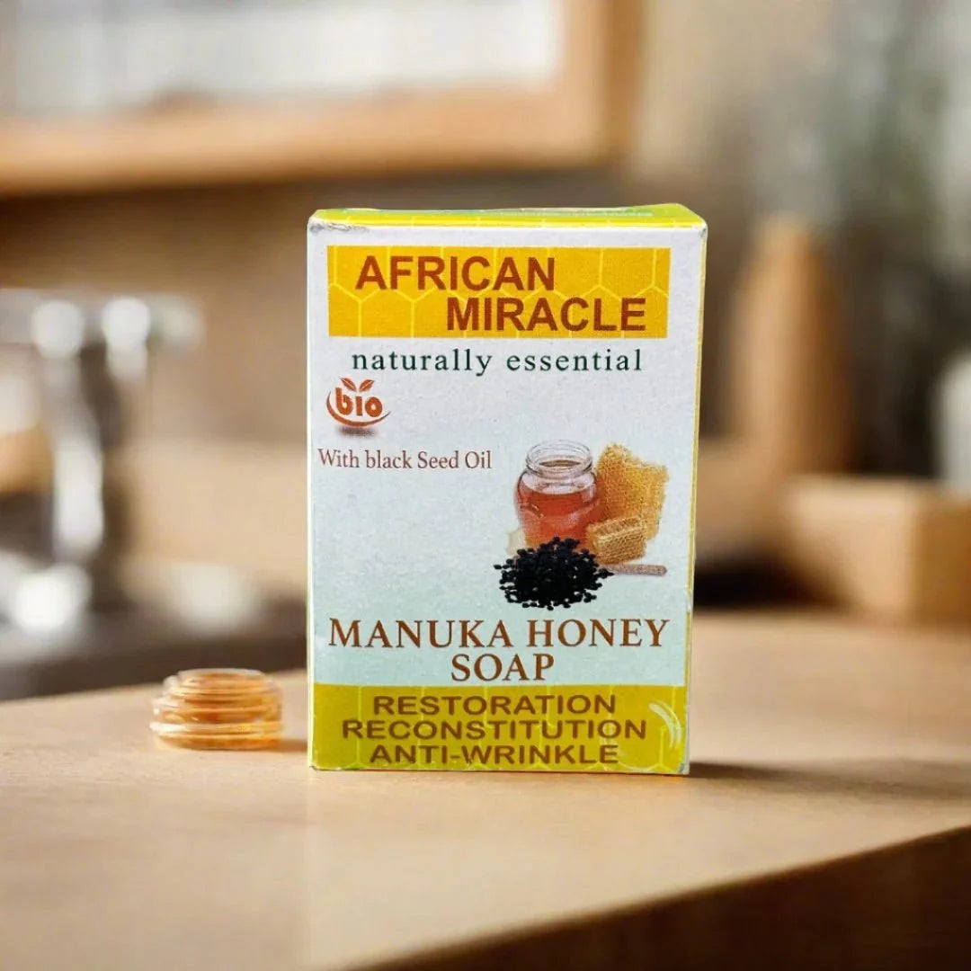 African Miracle Natural Blackseed Honey Soap 200g - OUMY
