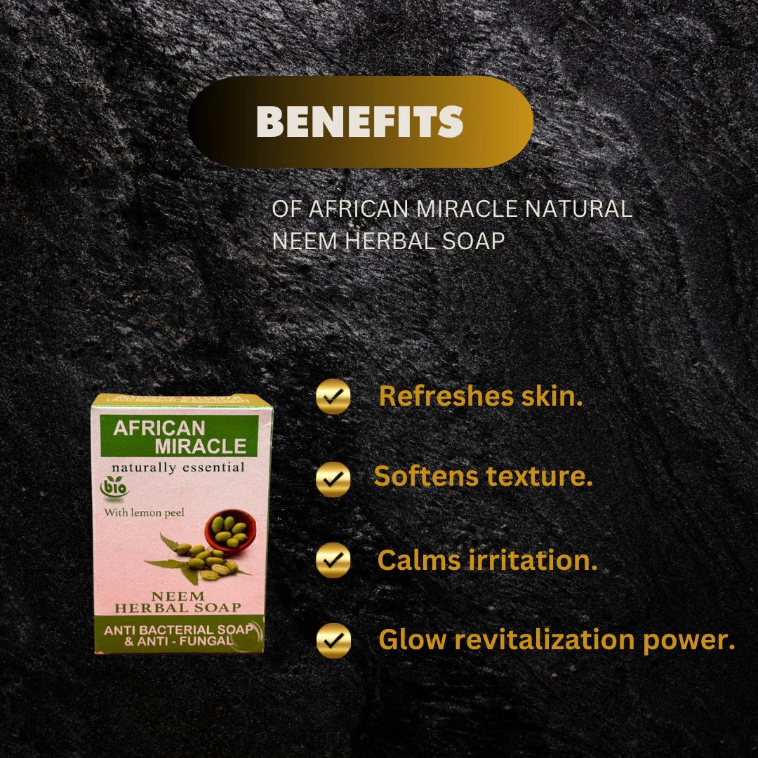 African Miracle Natural Neem Herbal Soap 200g - OUMY
