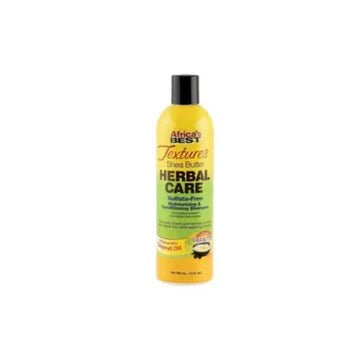 Africa's Best Textures Collection Shea Butter Herbal Care Sulfate-Free Moisturizing & Conditioning Shampoo 12 oz - OUMY