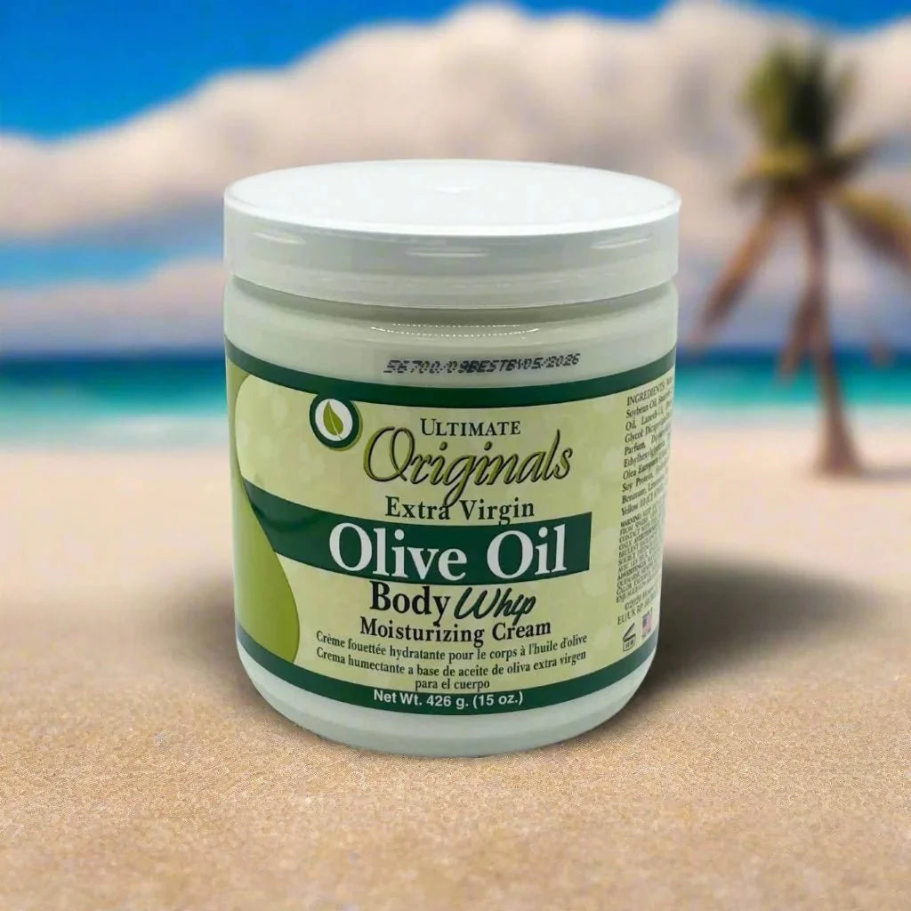 Africa's Best Ultimate Originals Extra-Virgin Olive Oil Body Whip Cream 15oz - OUMY