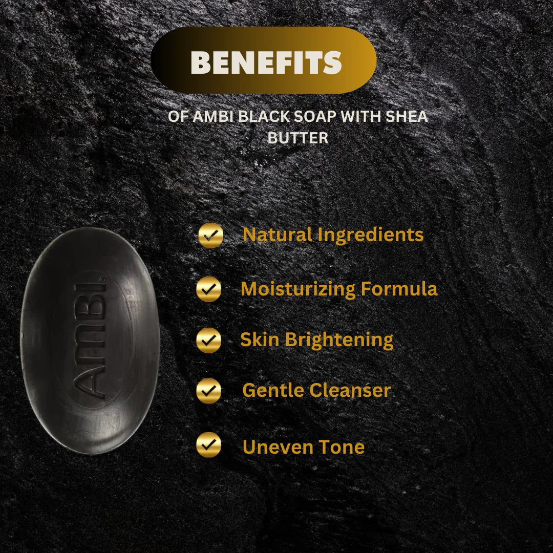 Ambi Black Soap with Shea Butter 3.5 oz - OUMY