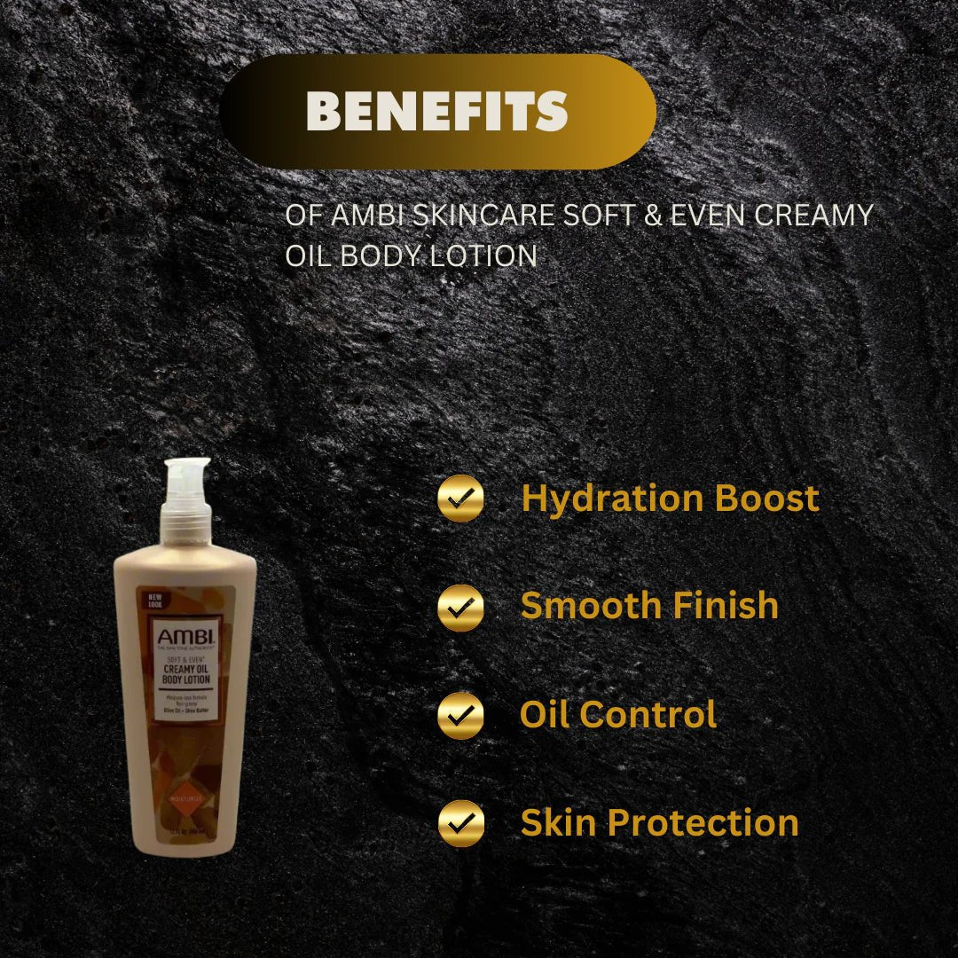 Ambi Skincare Soft & Even Creamy Oil Body Lotion 12 fl oz - OUMY