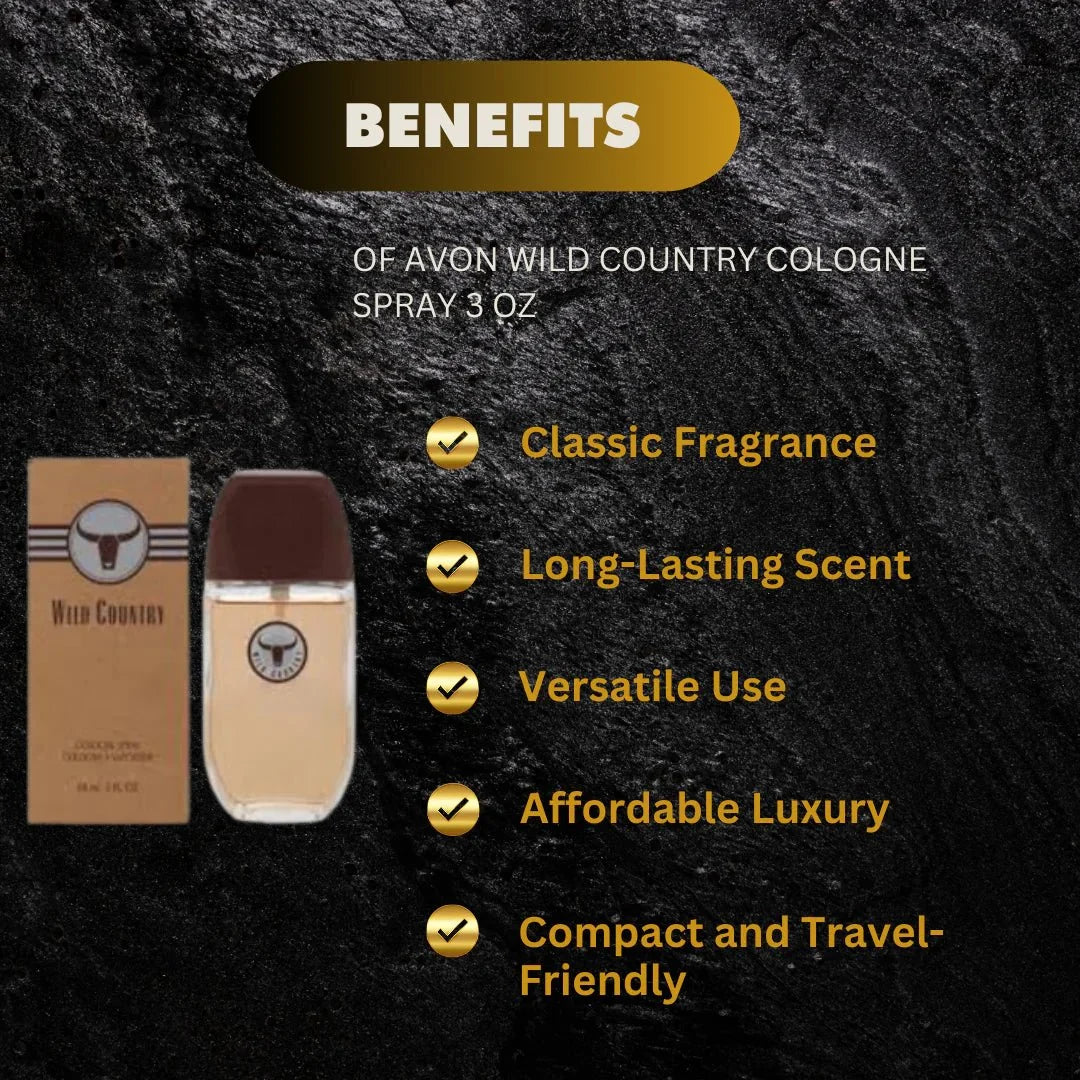 Avon Wild Country Cologne Spray 3 oz - OUMY