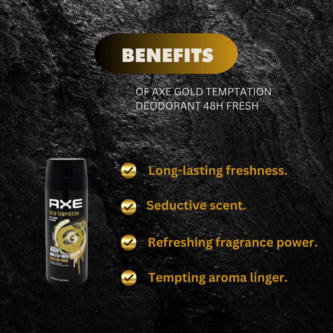 Axe Gold Temptation Deodorant Body Spray 150ml - OUMY
