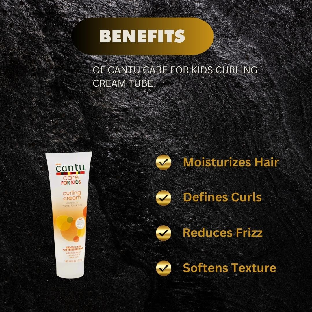 Cantu Care For Kids Curling Cream Tube 8oz - OUMY