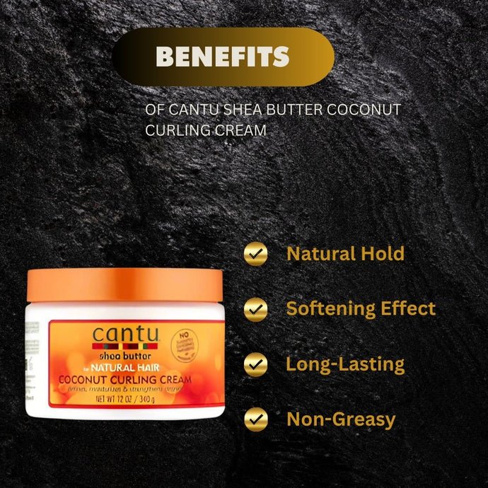 Cantu Shea Butter Coconut Curling Cream 12 oz - OUMY