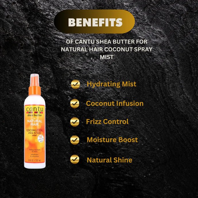 Cantu Shea Butter Coconut Spray Mist 8oz - OUMY