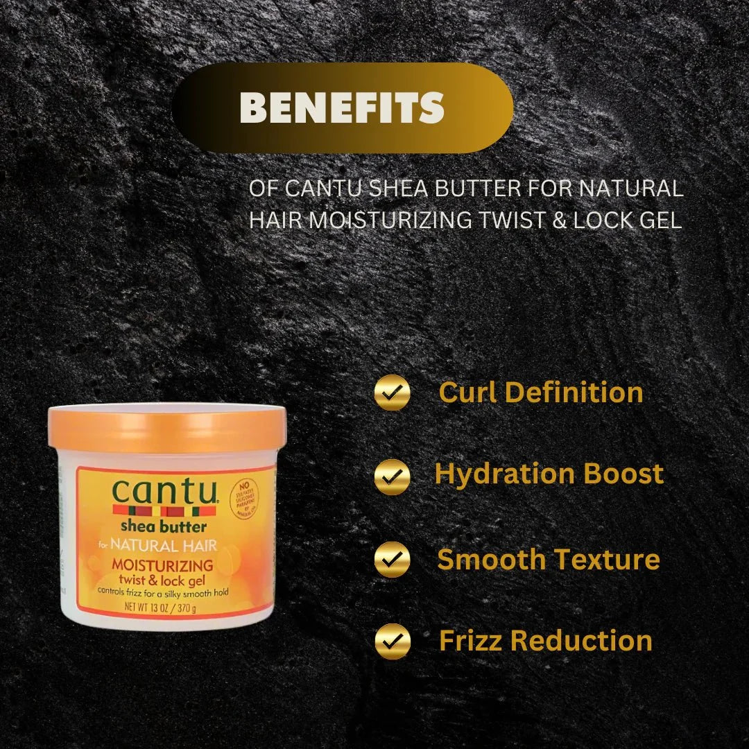 Cantu Shea Butter Moisturizing Twist & Lock Gel 13 oz - OUMY