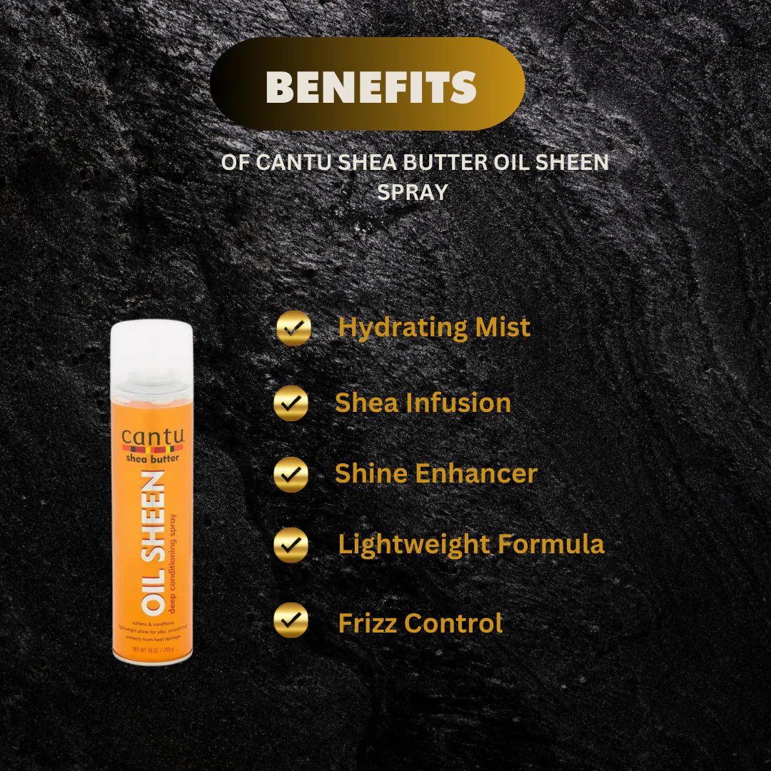 Cantu Shea Butter Oil Sheen Spray 10 oz - OUMY