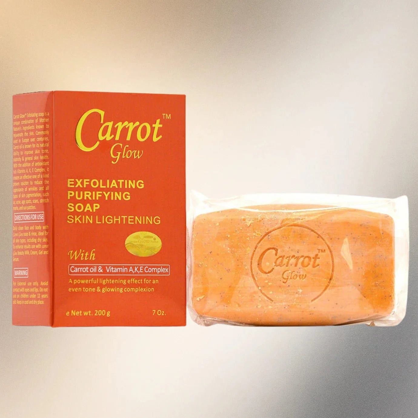 Carrot Glow Purifying Soap with Carrot Oil 7 oz - OUMY
