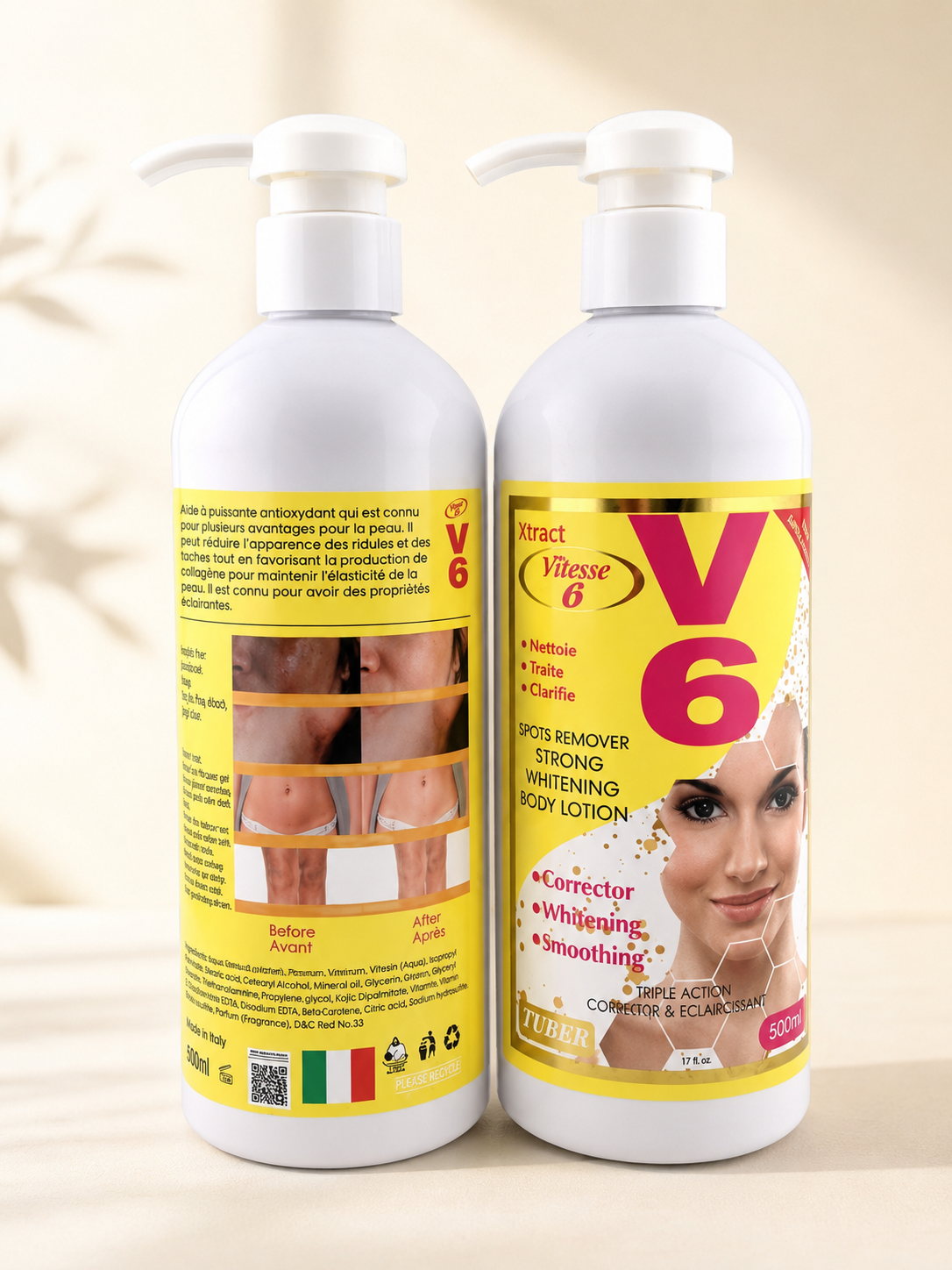 V6 Smoothing & Moisturizing Body Lotion with Apricot Extract 500ml