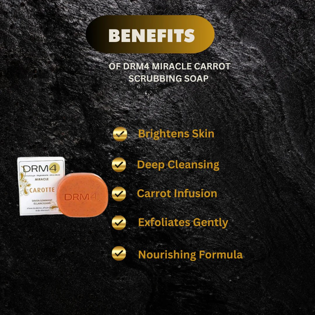 DRM4 Miracle Carrot Soap with Carrot Oil & Vitamin E 200g / 7oz - OUMY