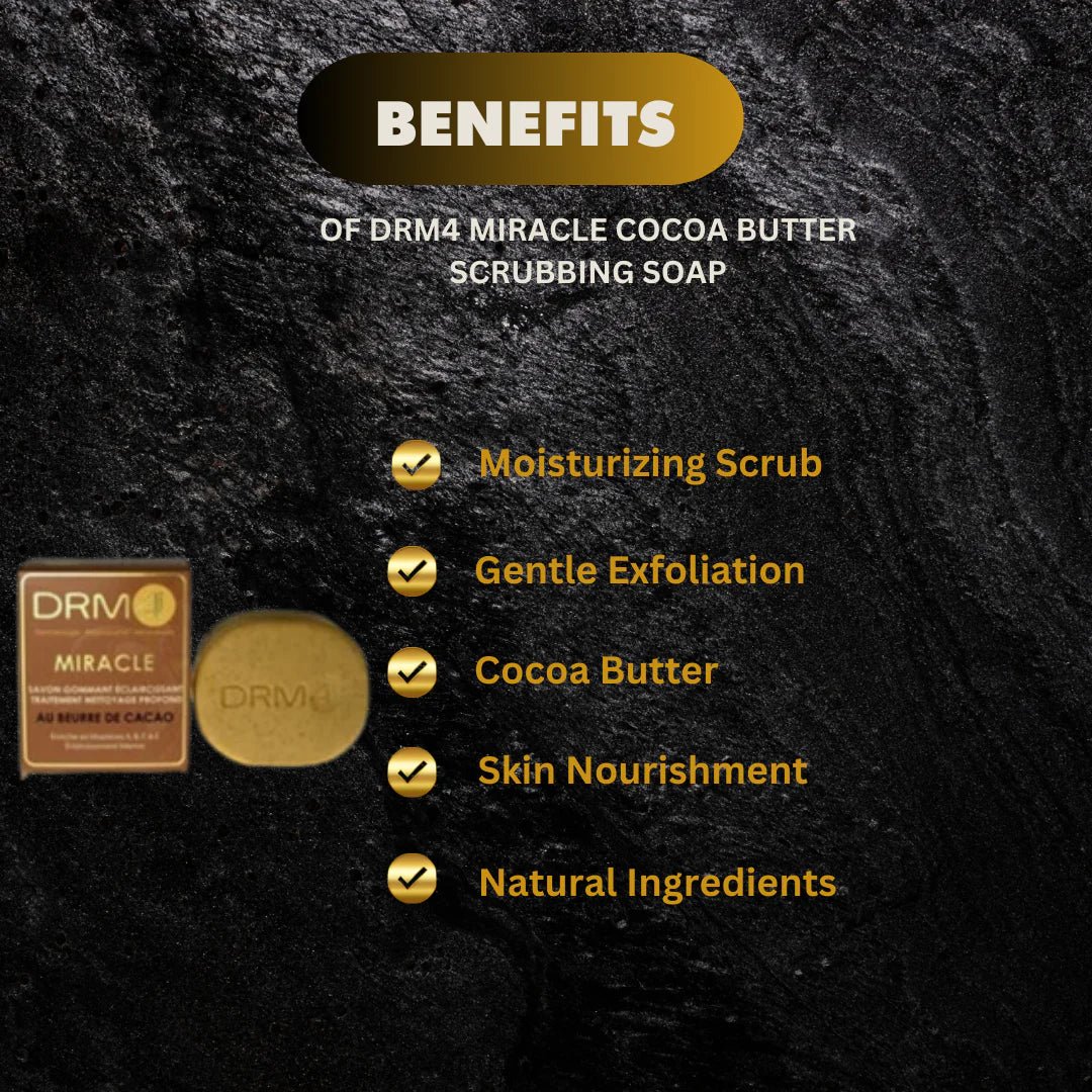 DRM4 Miracle Cocoa Butter Cleansing Soap 7oz - OUMY