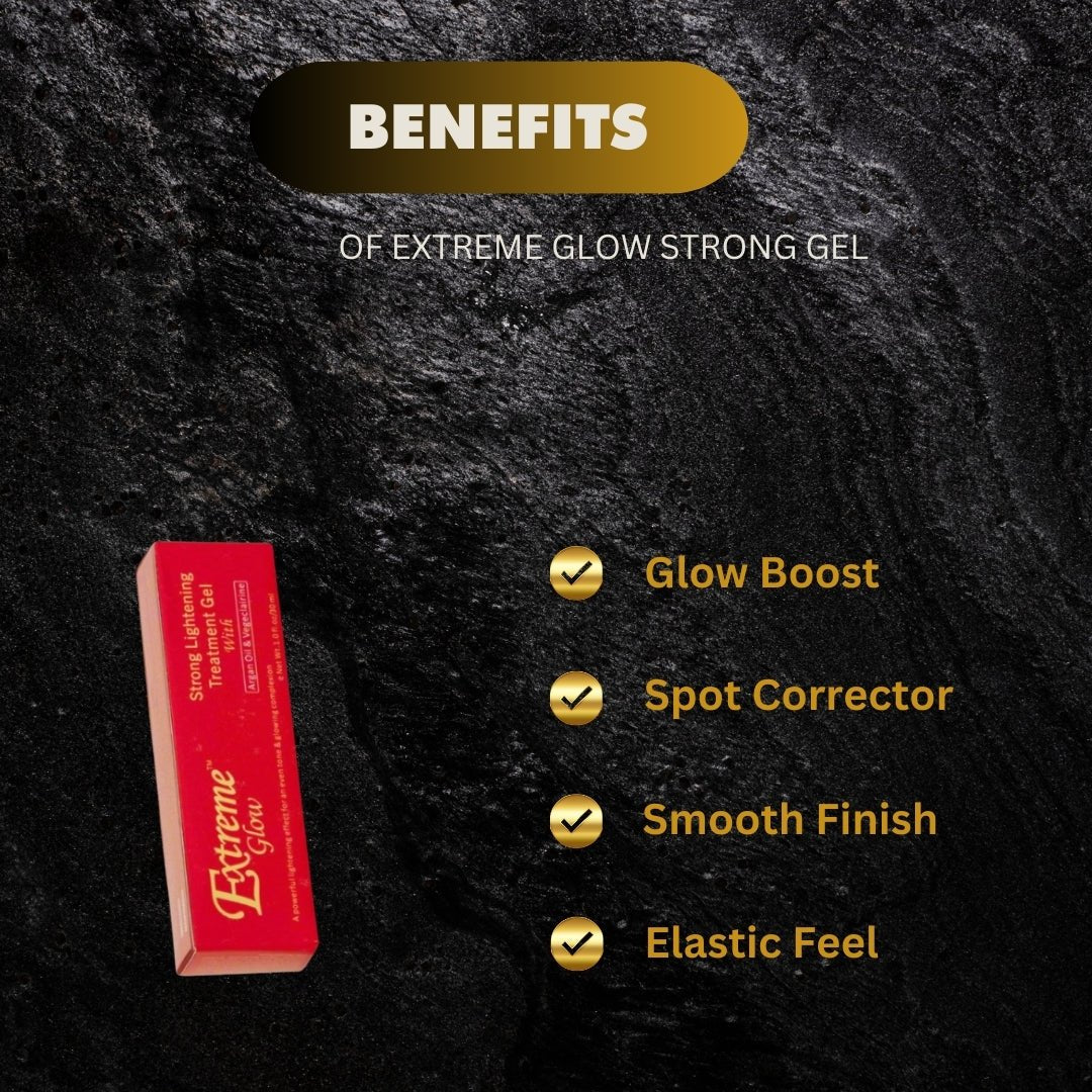 Extreme Glow Strong Gel with Argan Oil & Vegeclairine 1 oz - OUMY
