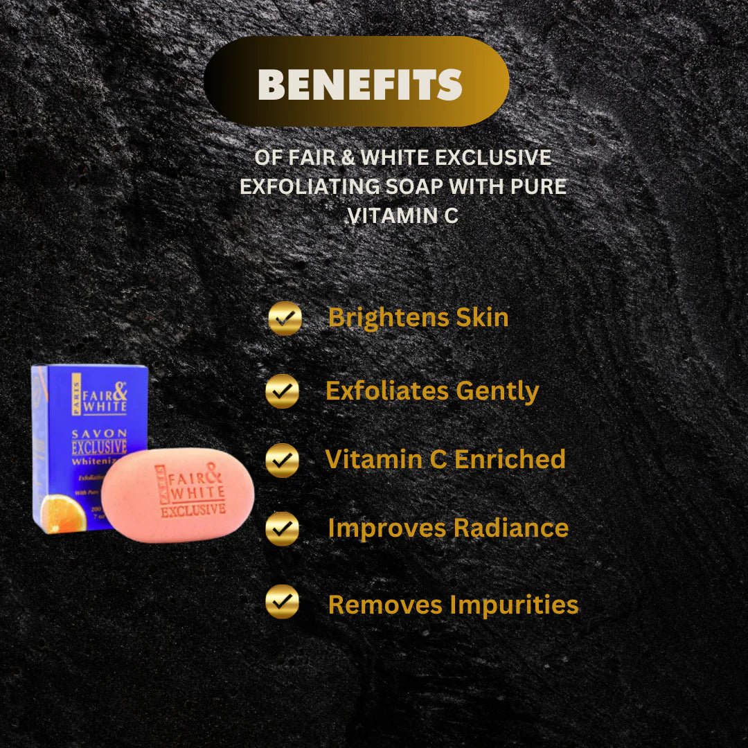 Fair & White Exclusive Body Soap with Vitamin C 7 oz - OUMY