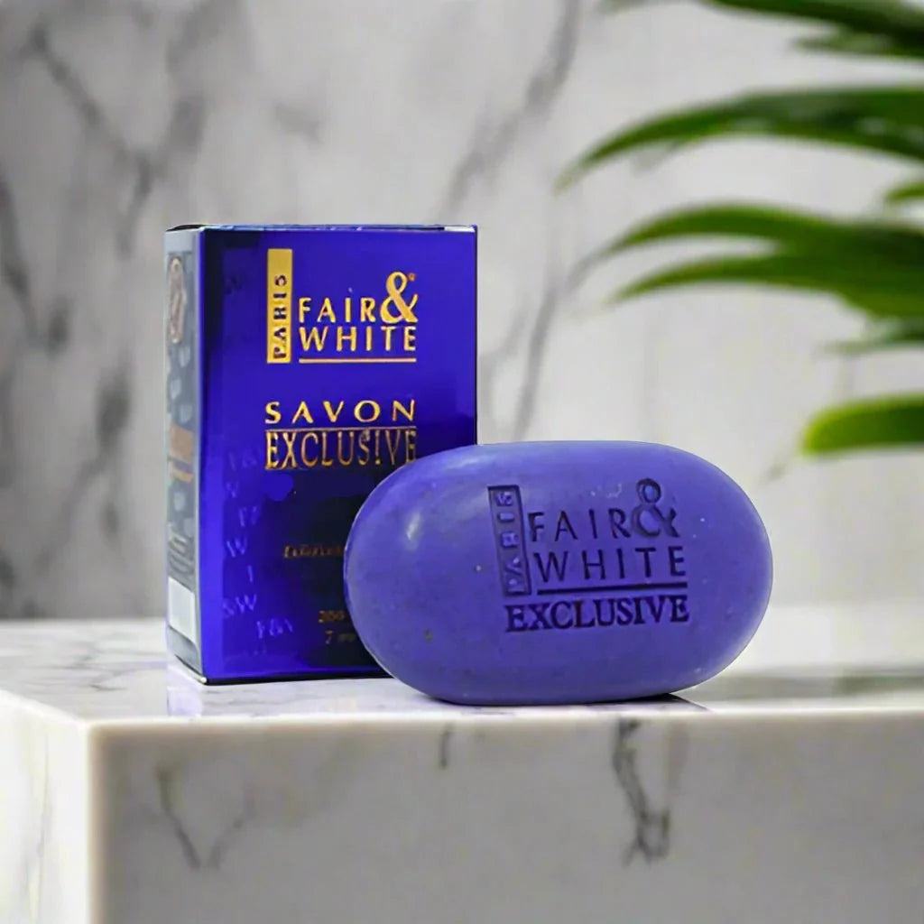 Fair & White Exclusive Soap with Apricot Seed Powder 7 oz - OUMY