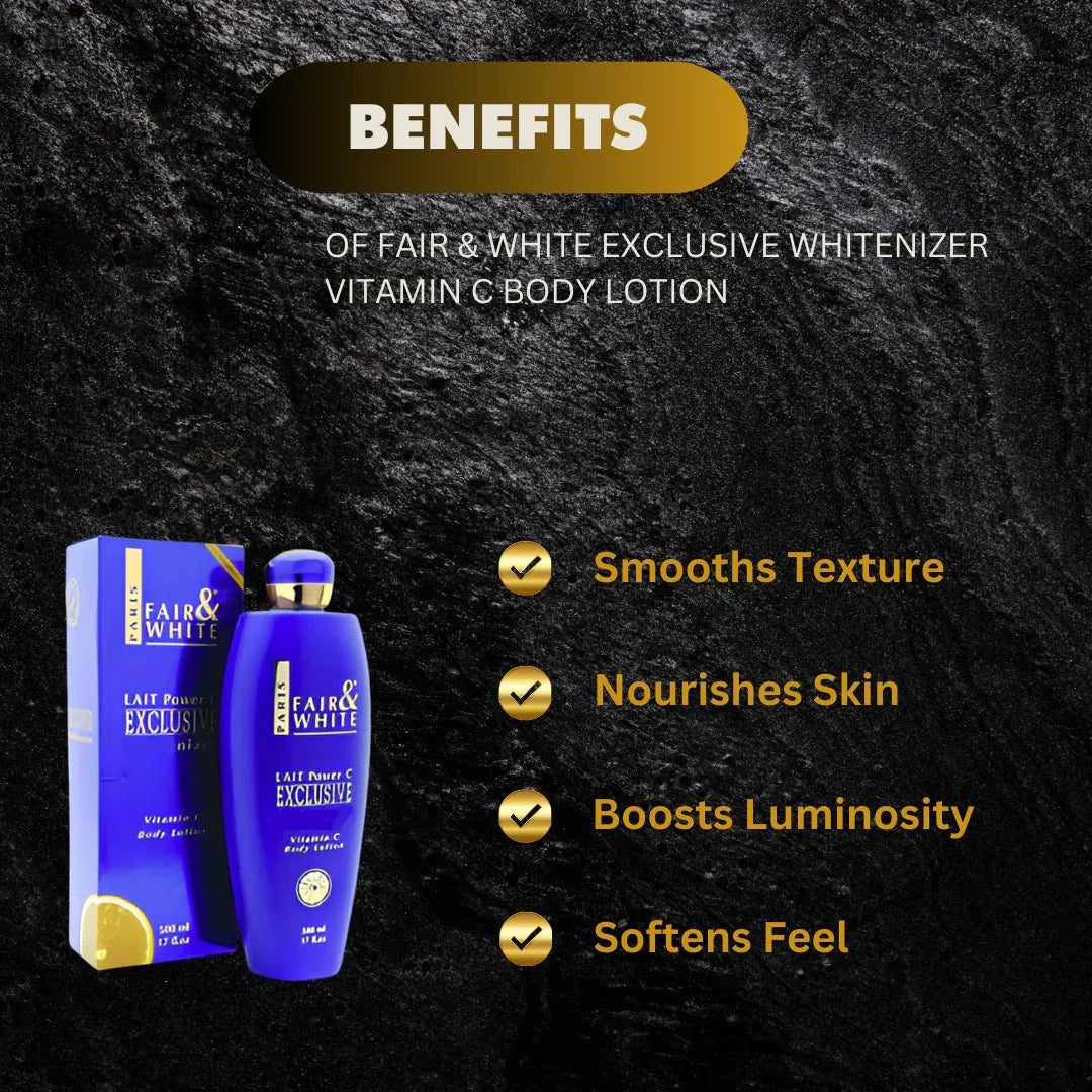 Fair & White Exclusive Vitamin C Body Lotion 500ml / 17 oz - OUMY