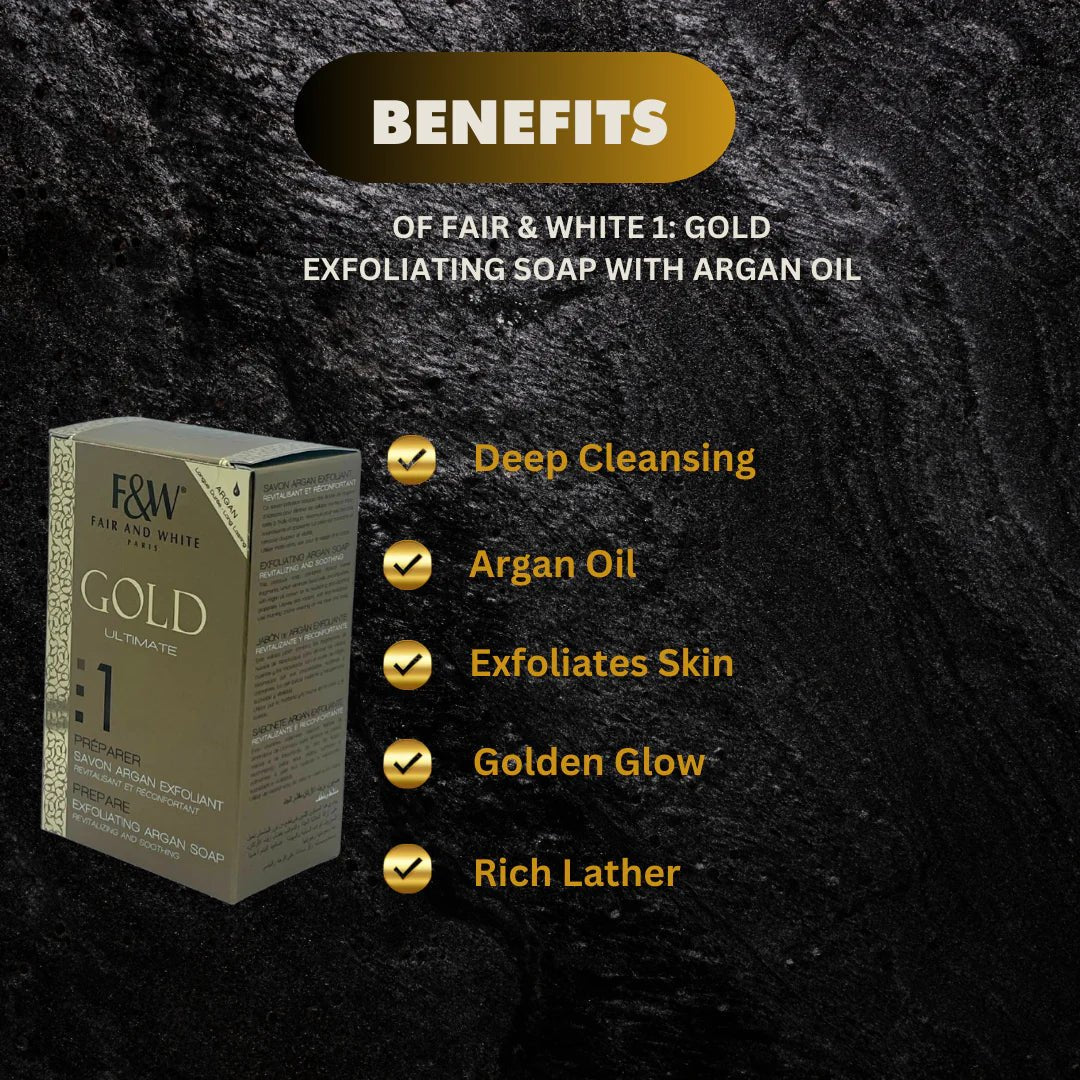 Fair & White Gold 1 Soap with Argan Oil 200 g - OUMY