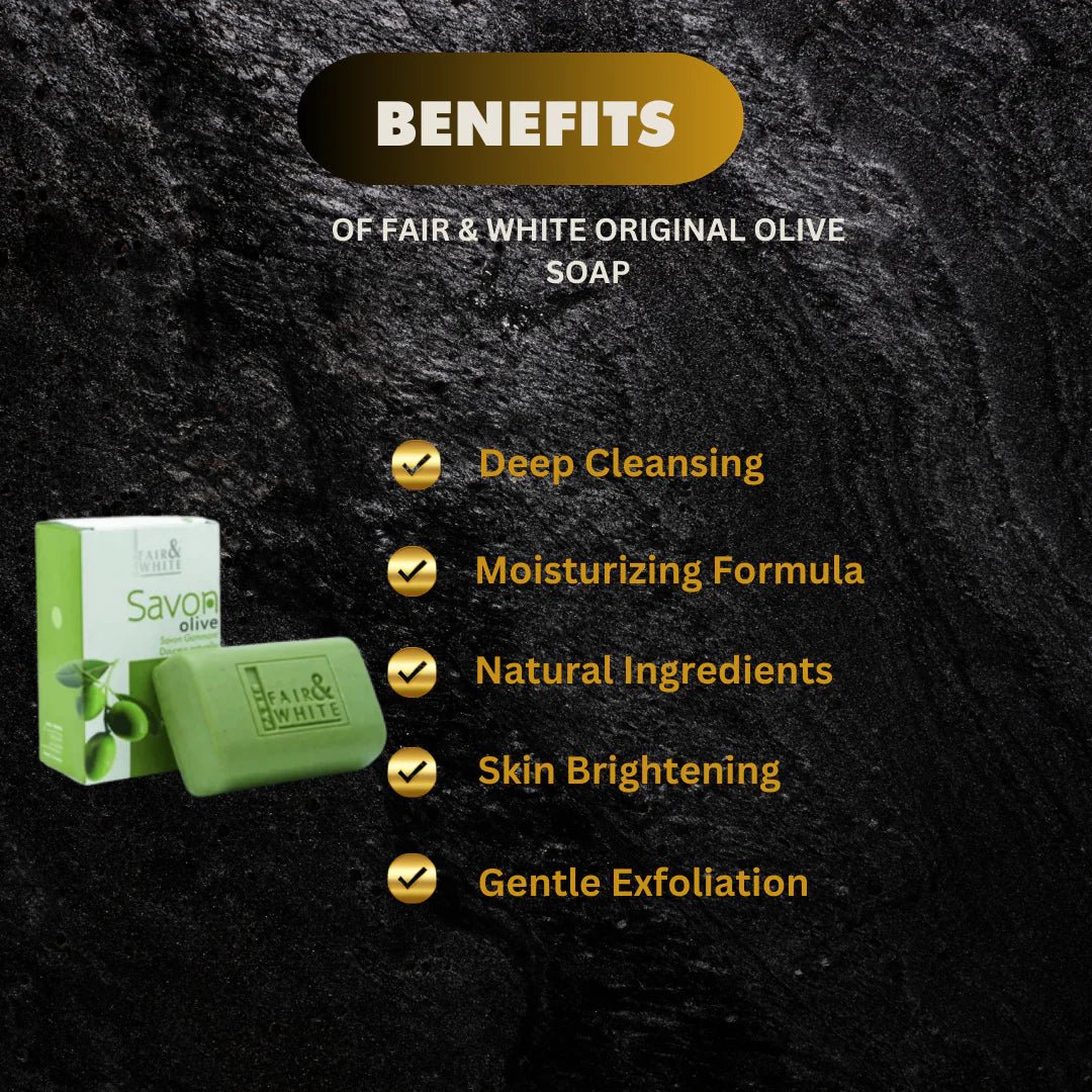 Fair & White Original Olive Soap with Olive Oil 7 oz - OUMY
