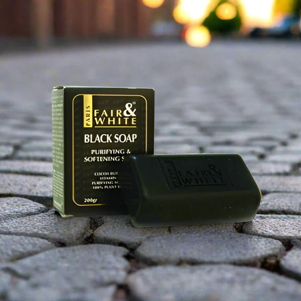 Fair & White Original Purifying Black Soap 7 oz - OUMY