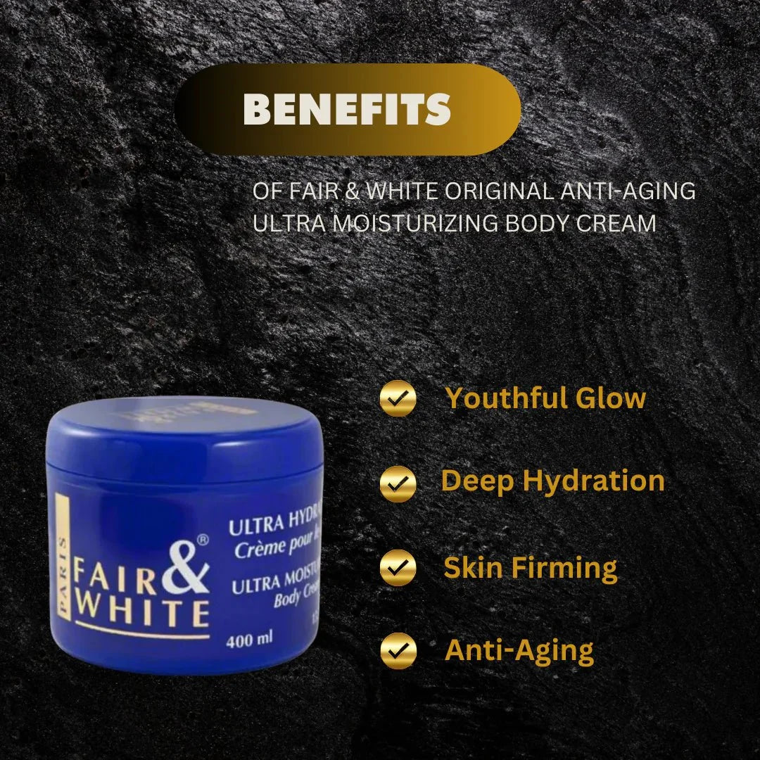 Fair & White Original Ultra Moisturizing Body Cream 400 ml - OUMY