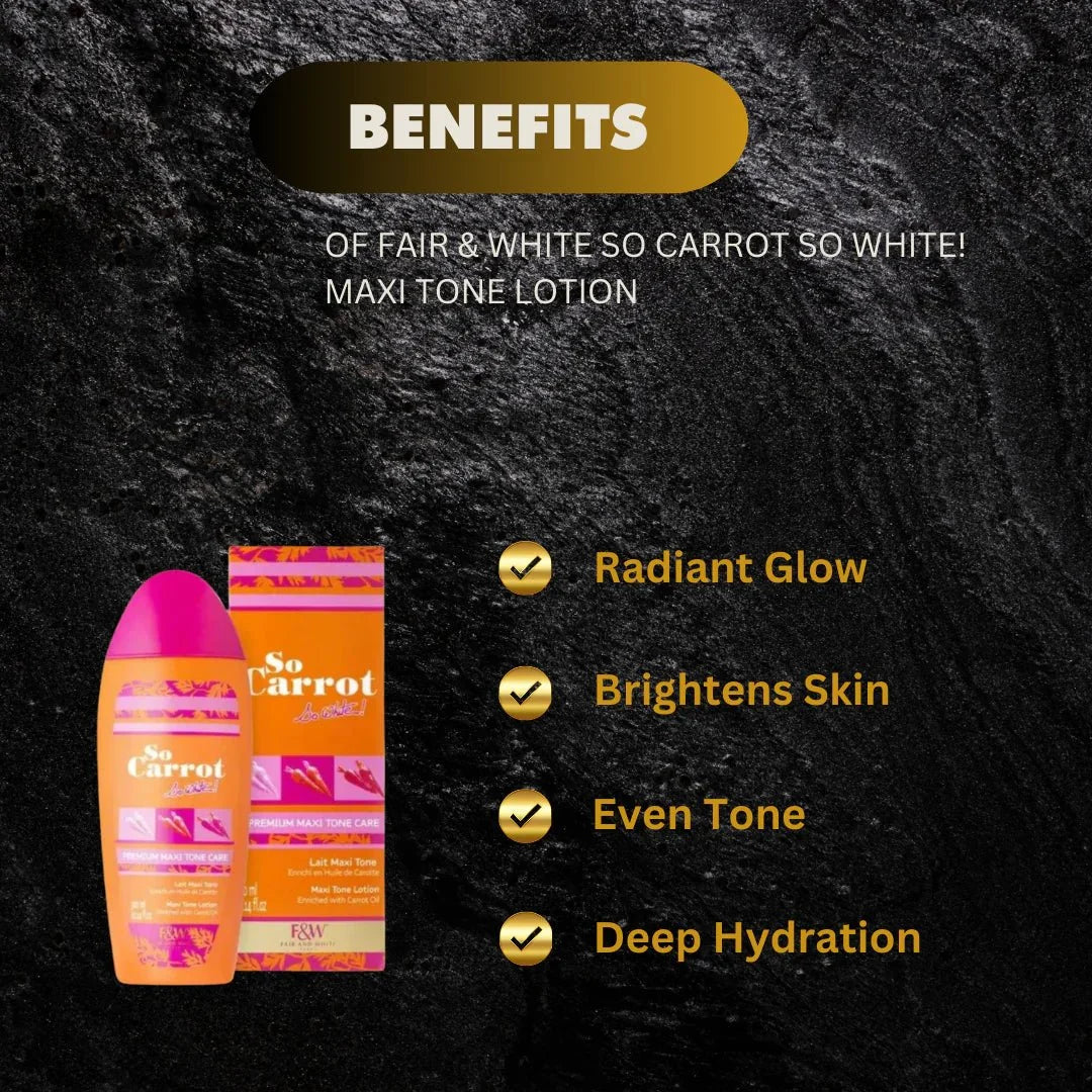 Fair & White So Carrot Maxi Tone Body Lotion with Carrot Oil 300ml - OUMY