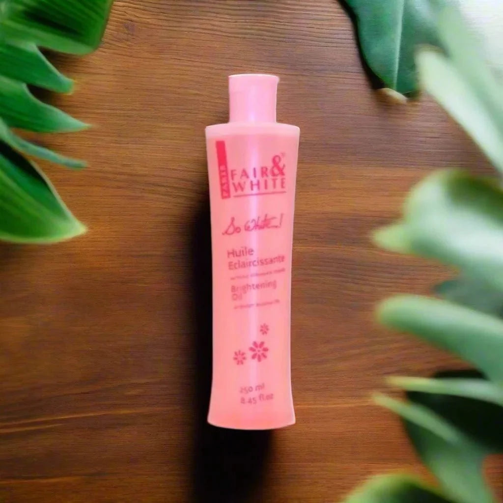 Fair & White So White Body Oil with Sweet Almond & Vitamin E 8.45 oz - OUMY