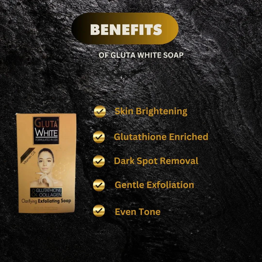 Gluta White Soap with Glutathione & Collagen 7 oz - OUMY