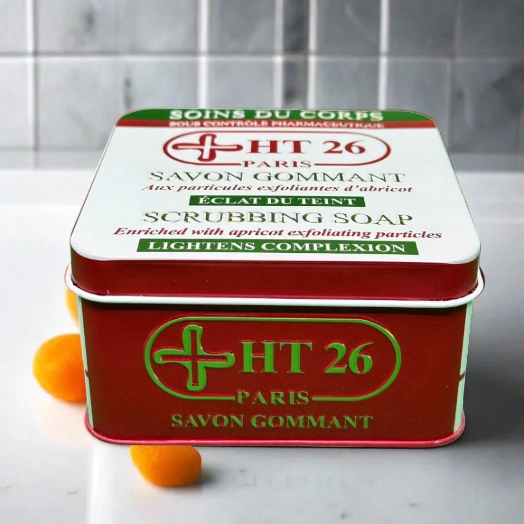 HT26 Apricot Exfoliating Scrub Soap 200g – Gentle Smoothing Cleanser - OUMY