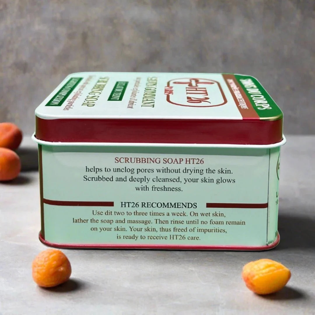 HT26 Apricot Exfoliating Scrub Soap 200g – Gentle Smoothing Cleanser - OUMY