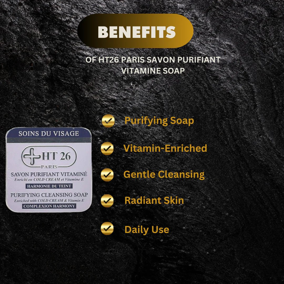 HT26 Paris Vitamin Soap 5.29oz – Gentle Cleansing Bar - OUMY
