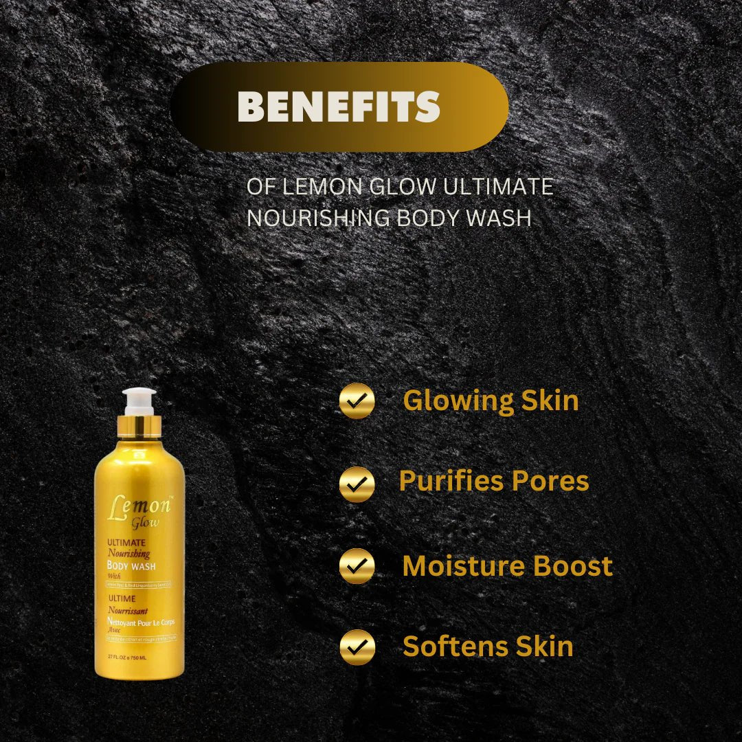 Lemon Glow Ultimate Nourishing Body Wash 750ml - OUMY