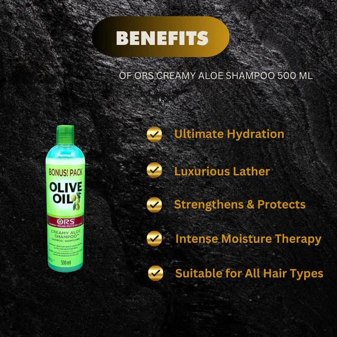 ORS Creamy Aloe Shampoo 500 ml - OUMY
