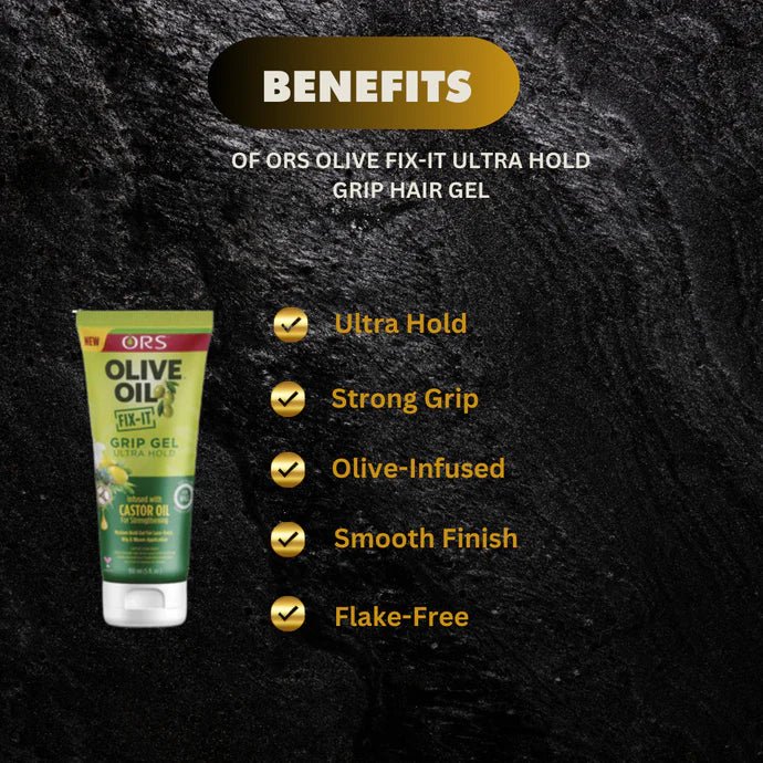 ORS Olive Fix-It Ultra Hold Grip Hair Gel 5 oz - OUMY