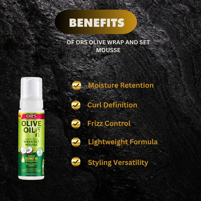ORS Olive Wrap and Set Mousse 7 oz - OUMY