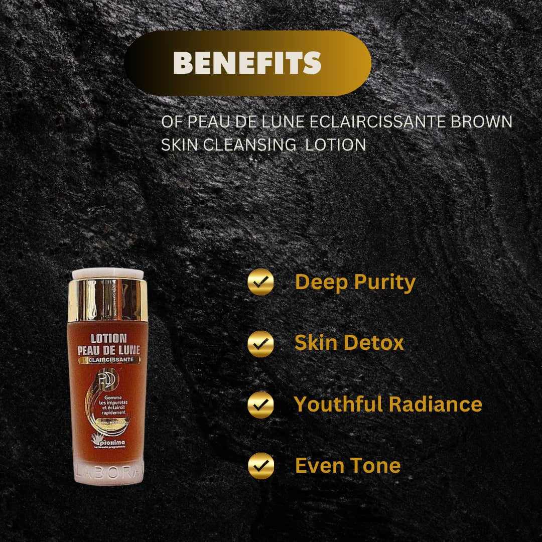 Peau De Lune Brown Skin Cleansing Lotion with Natural Ingredients 100 ml - OUMY