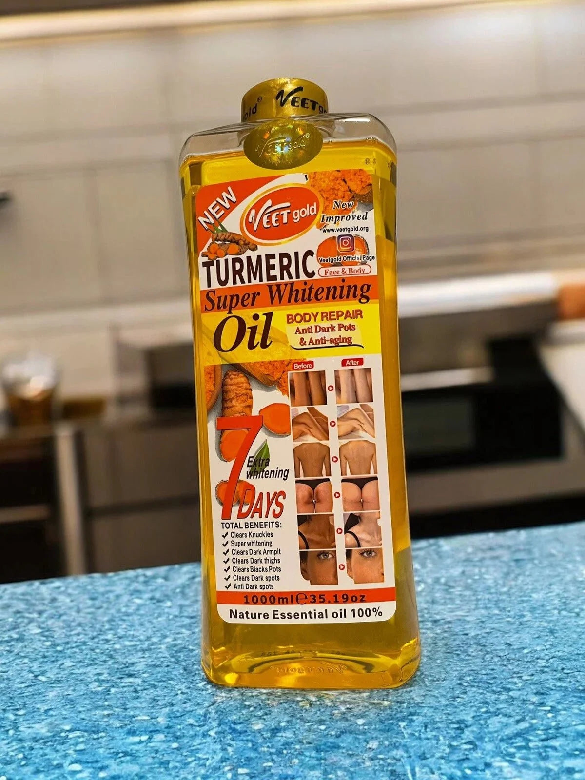 Turmeric Body Oil 1000 ML - OUMY