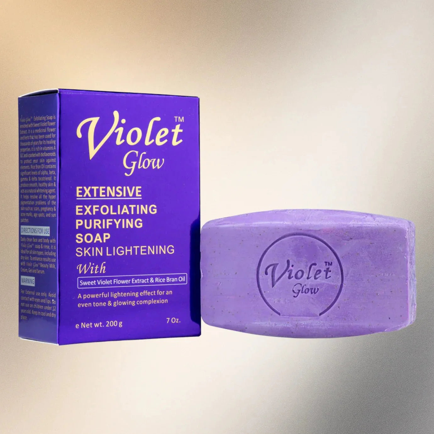 Violet Glow Extensive Purifying Soap with Sweet Violet Extract 7 oz - OUMY