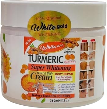 White Gold Turmeric Hand & Body Cream 360ml - OUMY