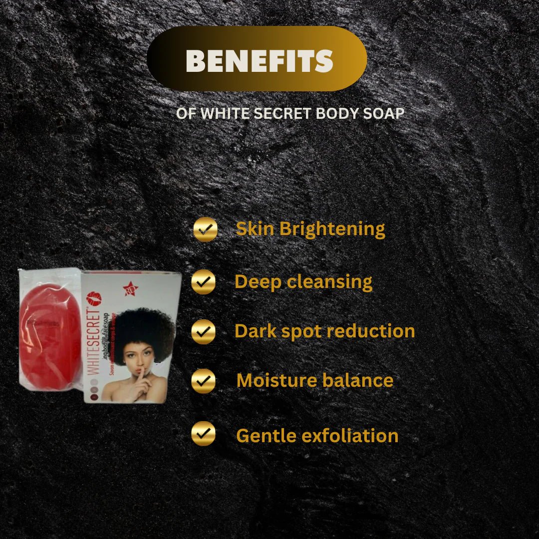 White Secret Body & Face Soap 190g – Refreshing Cleansing Bar - OUMY