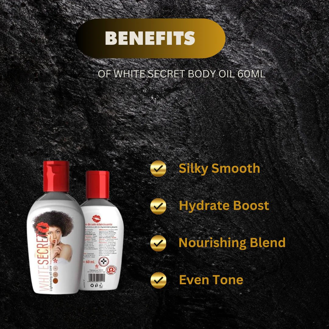 White Secret Body Oil 60ml – Lightweight Nourishing Oil - OUMY